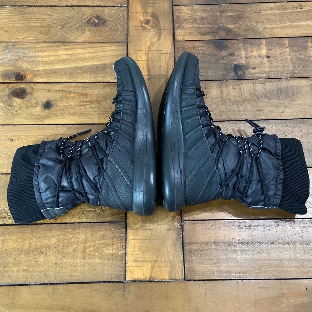 Nike Roshe Two Hi Flyknit Sneaker Boots Black Winter Womens 8